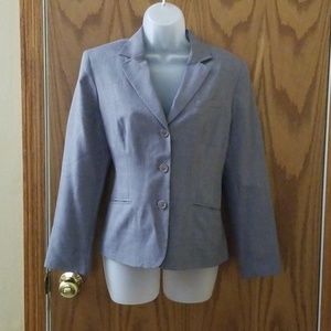 Petite gray blazer